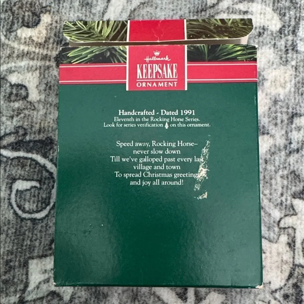 Hallmark 1991 Rocking Horse Ornament